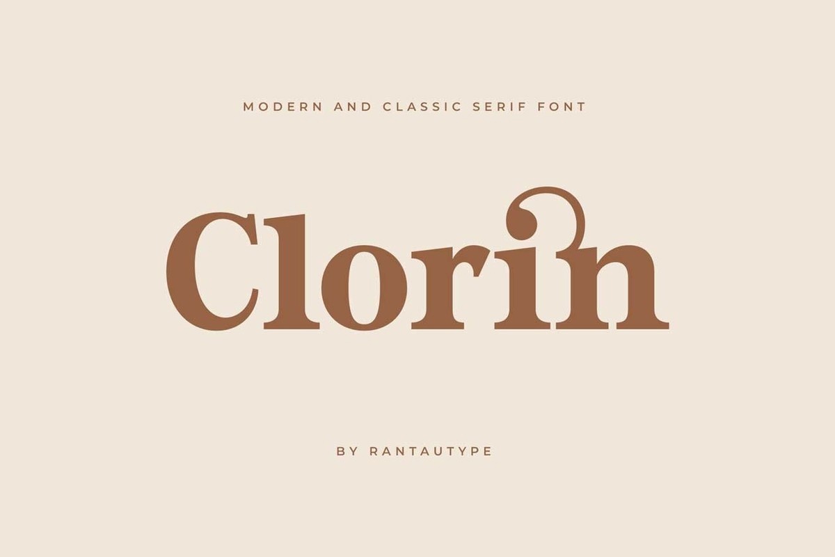 Przykładowa czcionka Clorin #1