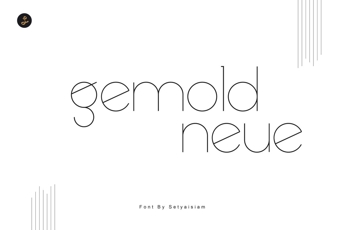 Przykładowa czcionka Gemold Neue #1