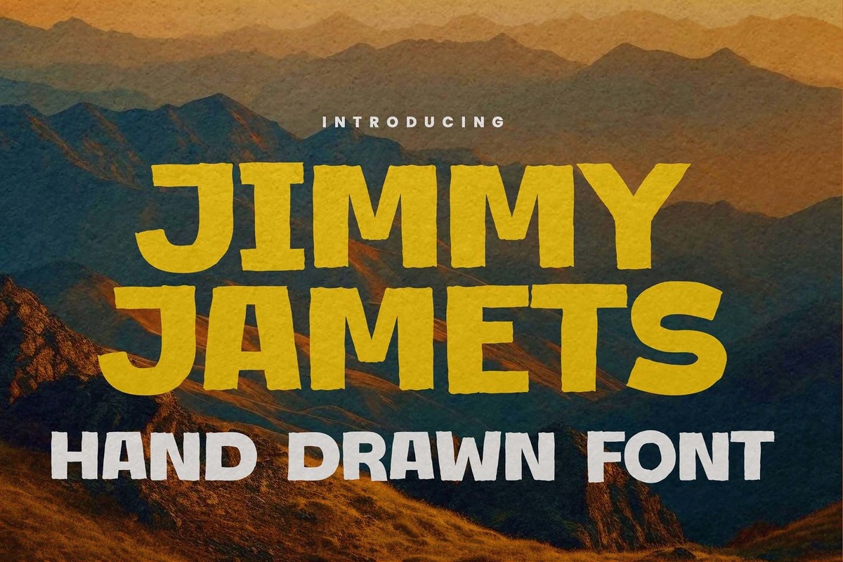 Przykładowa czcionka Jimmy Jamets #1