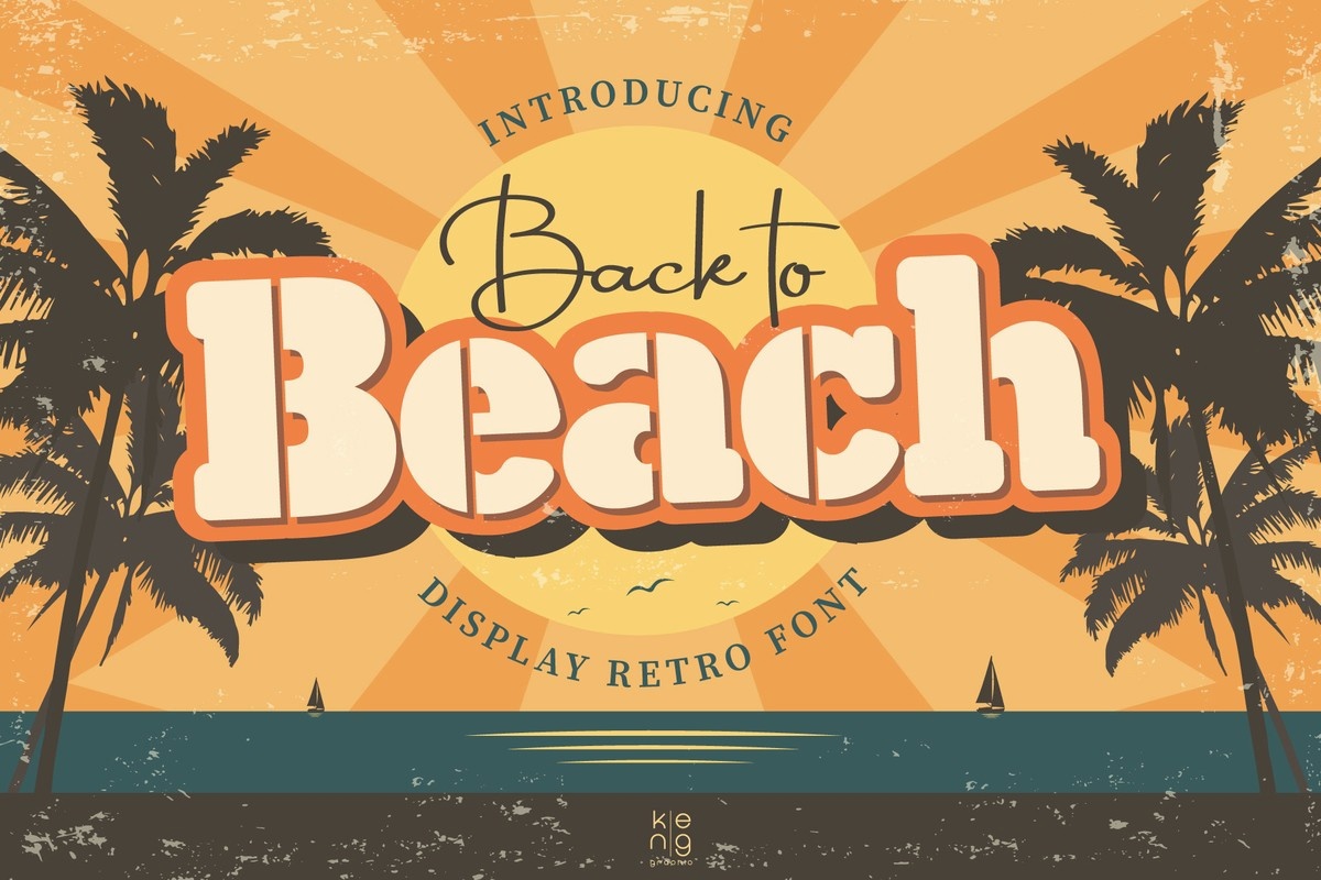 Przykładowa czcionka Back to Beach #1