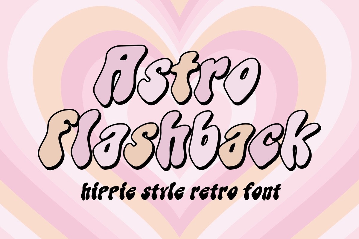 Przykładowa czcionka Astro Flashback #1