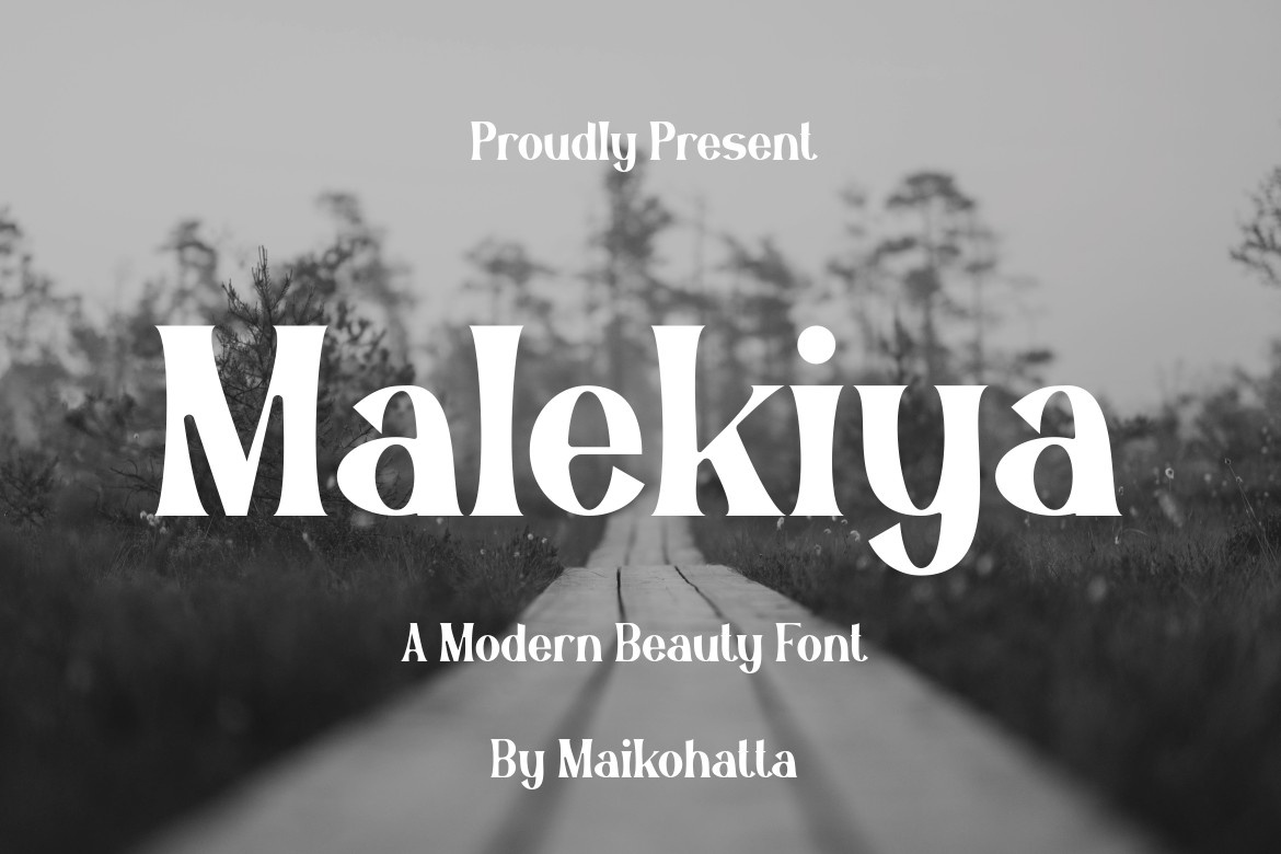Przykładowa czcionka Malekiya #1
