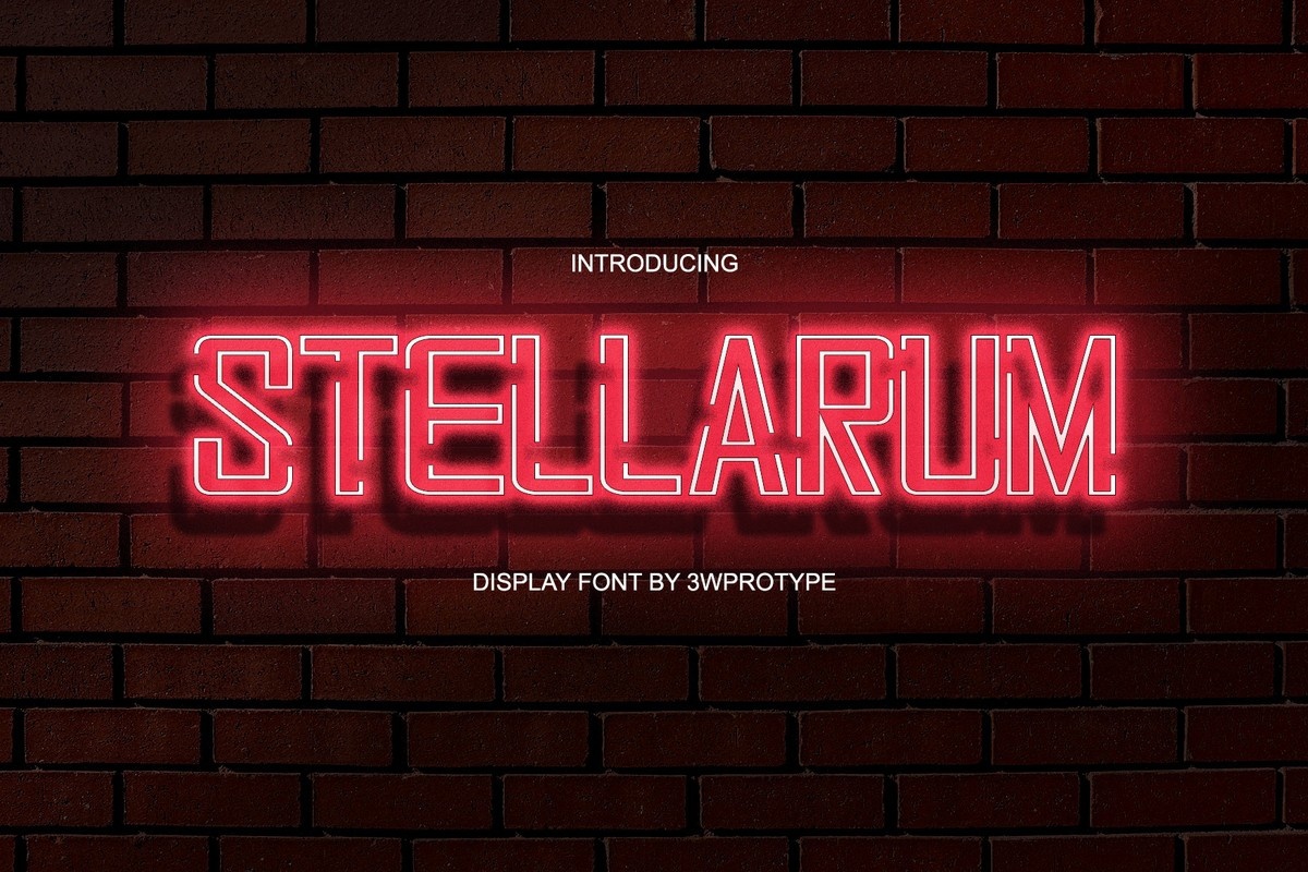 Przykładowa czcionka Stellarum #1