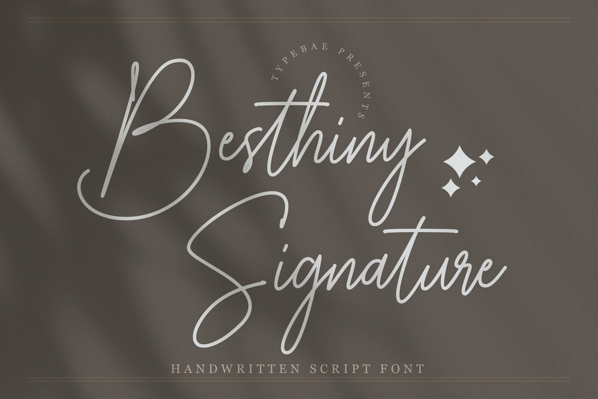 Czcionka Besthiny Signature