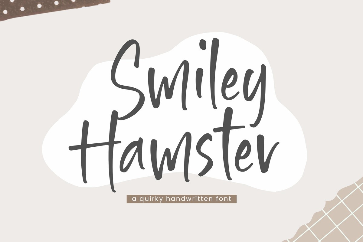 Przykładowa czcionka Smiley Hamster #1