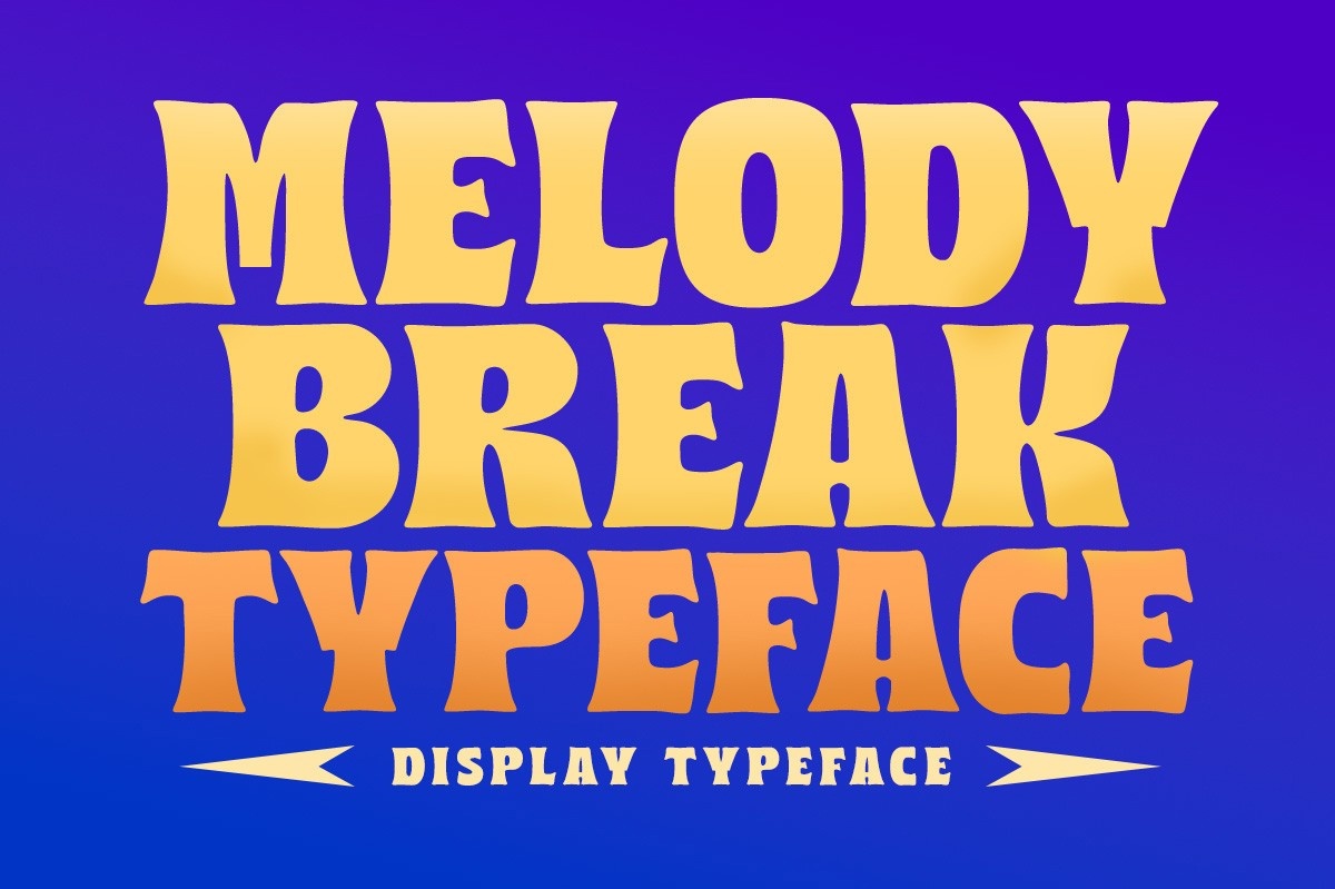Przykładowa czcionka Melody Break #1
