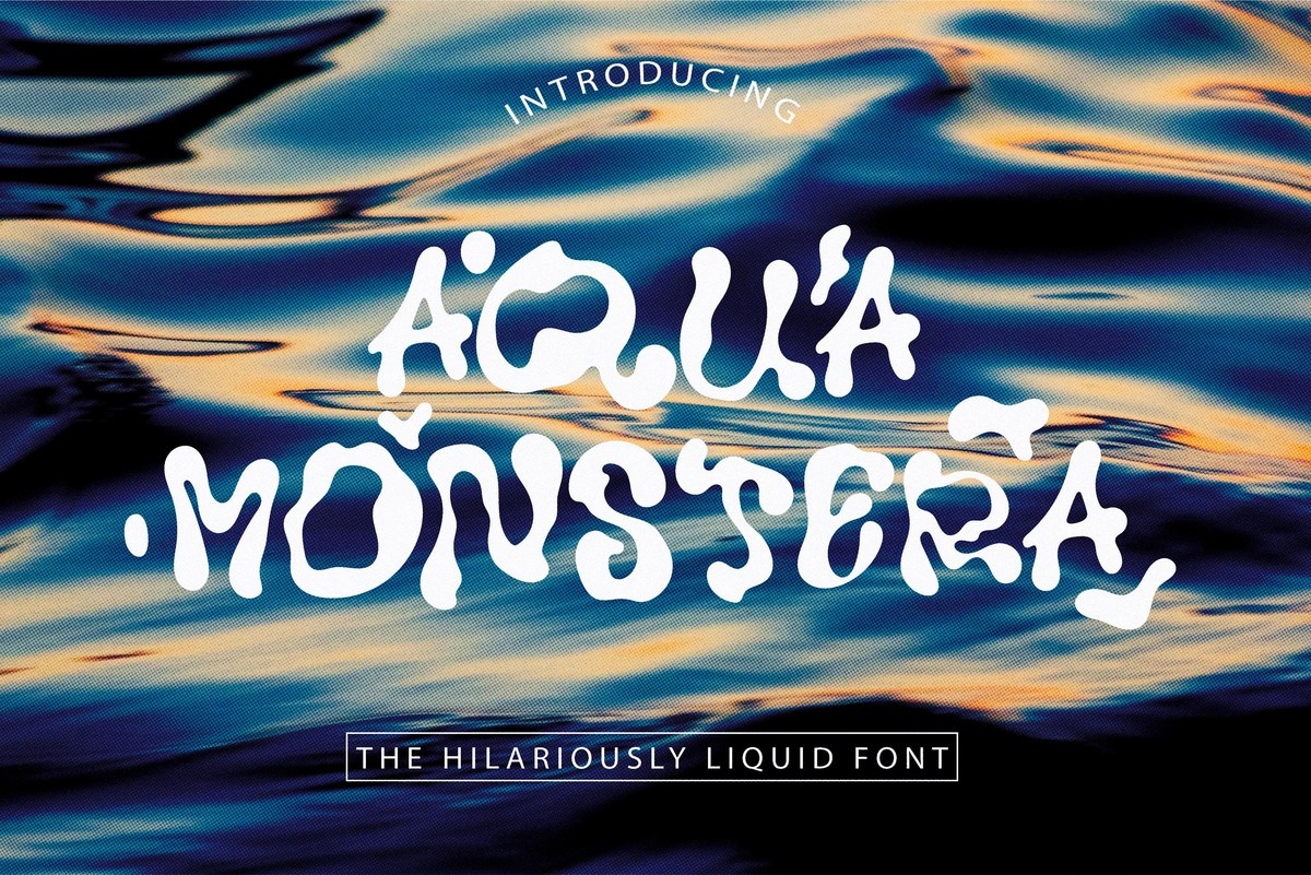 Przykładowa czcionka Aqua Monstera #1