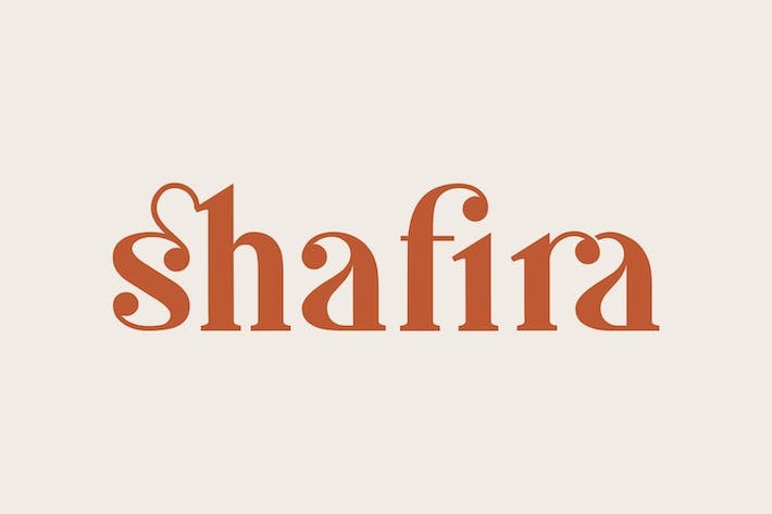 Przykładowa czcionka Shafira #1