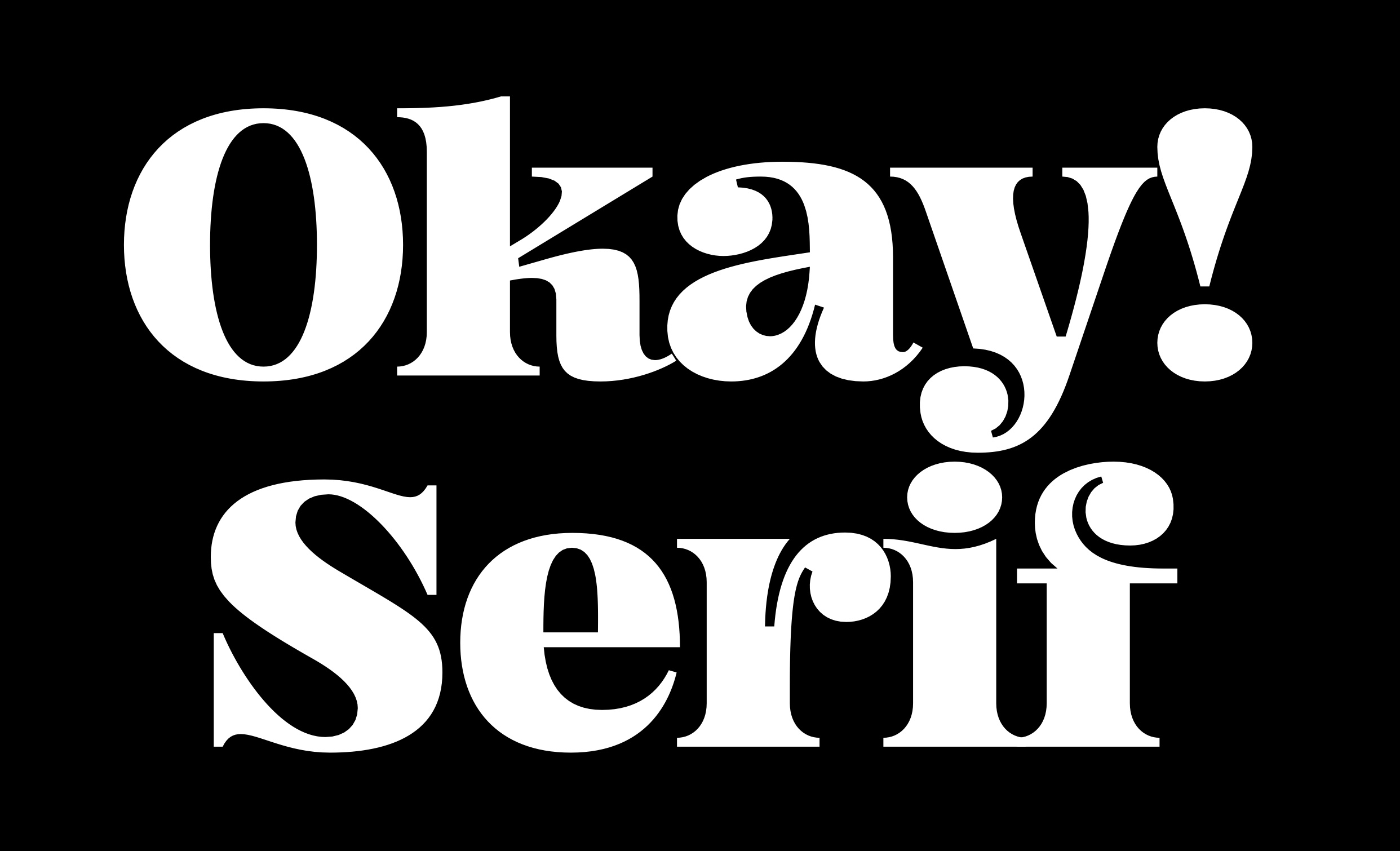 Przykładowa czcionka Okay Serif #1