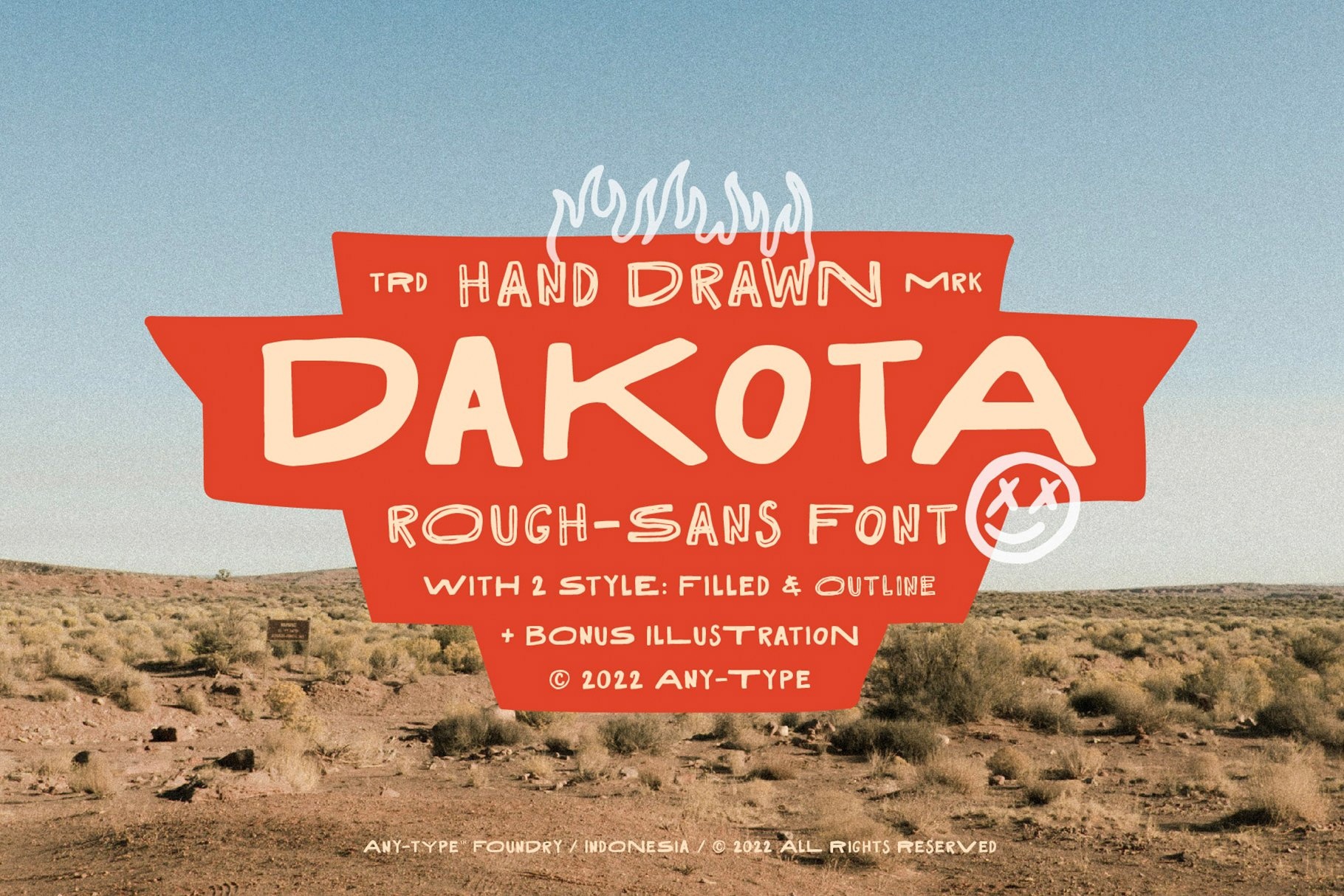 Przykładowa czcionka Dakota Rough Sans #1