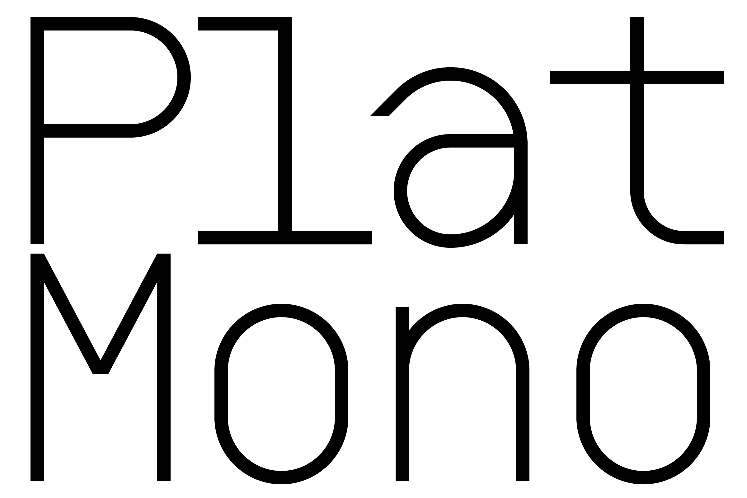 Przykładowa czcionka Plat Mono #1