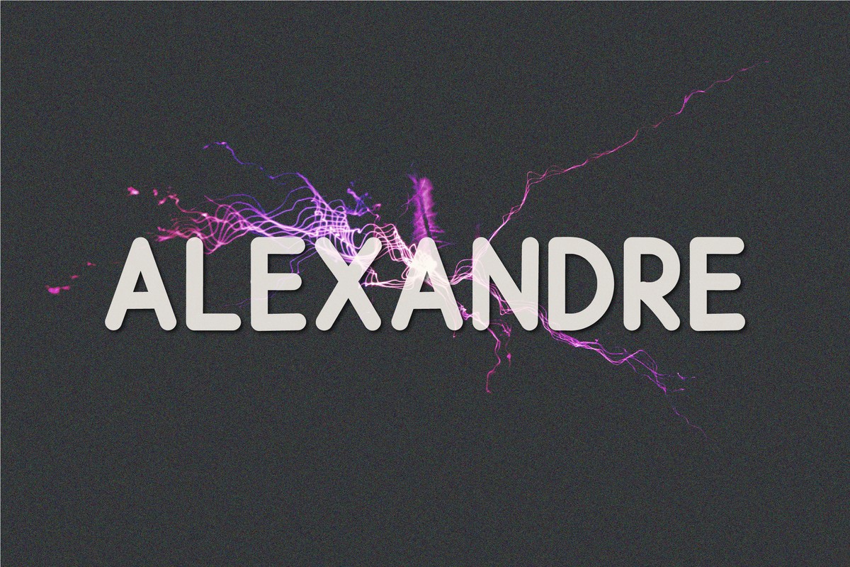 Przykładowa czcionka Alexandre #1