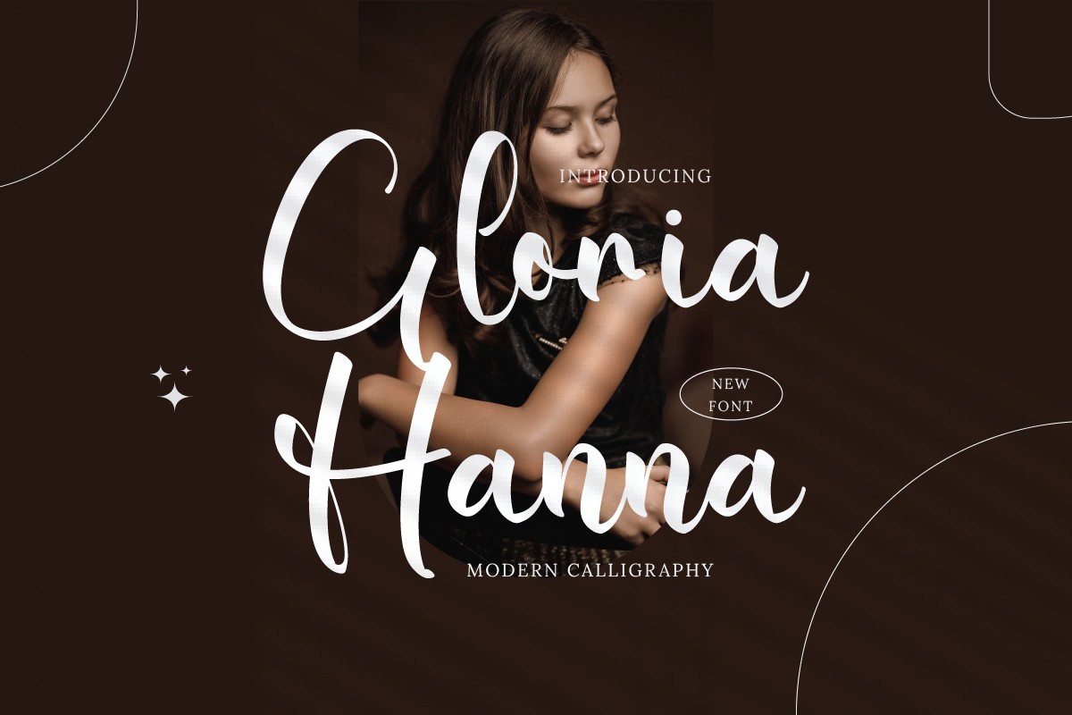 Przykładowa czcionka Gloria Hanna #1