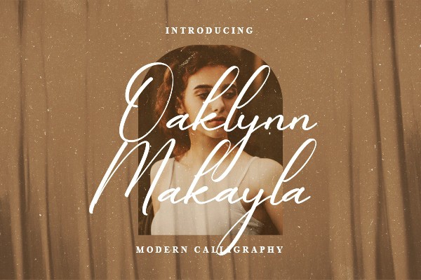 Czcionka Oaklynn Makayla