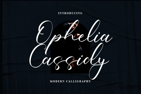 Przykładowa czcionka Ophelia Cassidy #1
