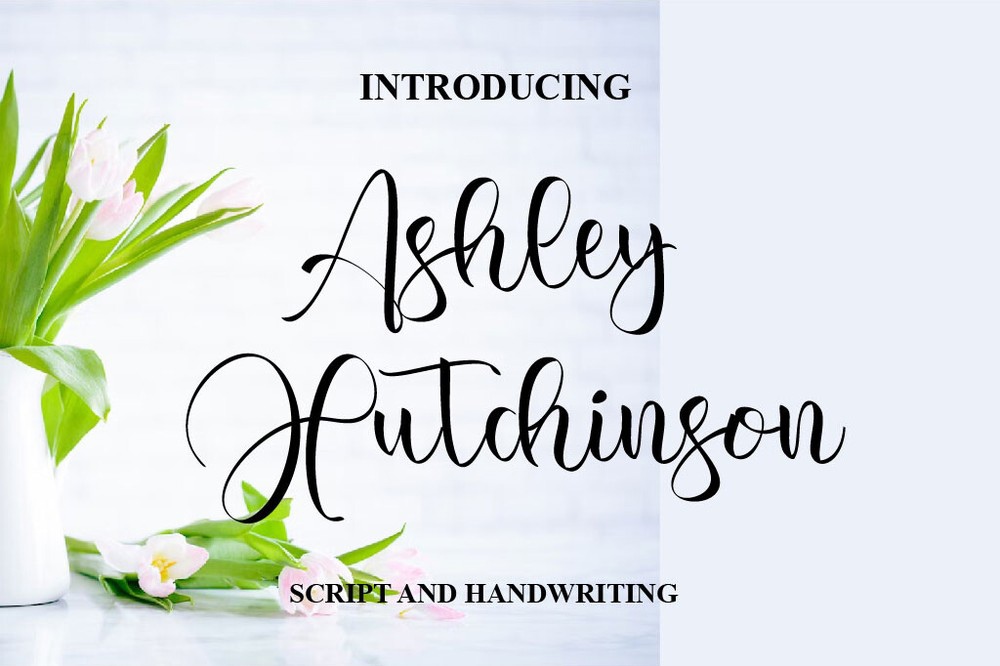 Przykładowa czcionka Ashley Hutchinson #1