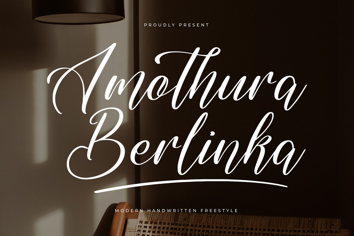 Przykładowa czcionka Amothura Berlinka #1