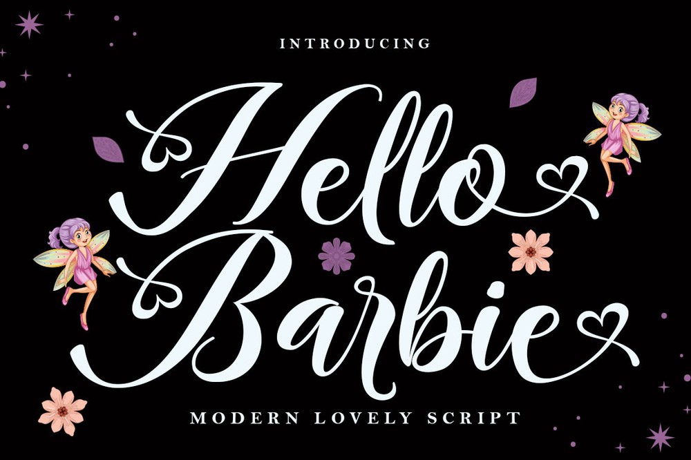 Czcionka Hello Barbie Script