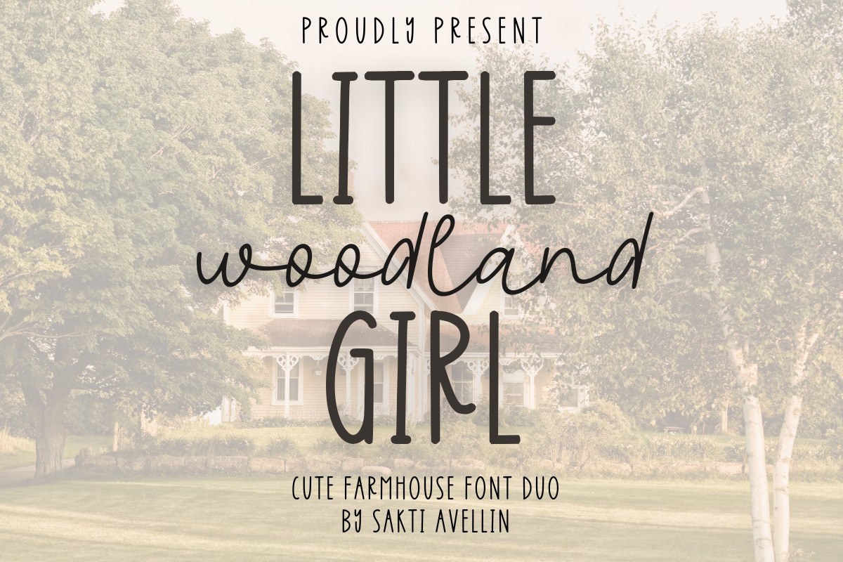 Czcionka Little Girl Woodland Duo