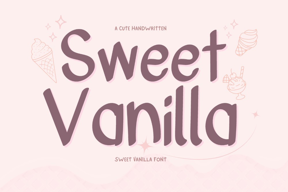 Czcionka Sweet Vanilla