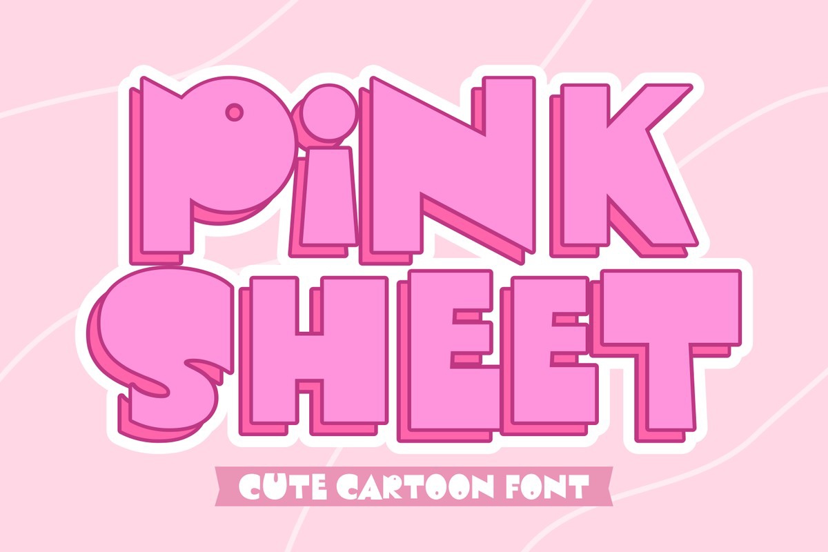 Przykładowa czcionka Pink Sheet #1