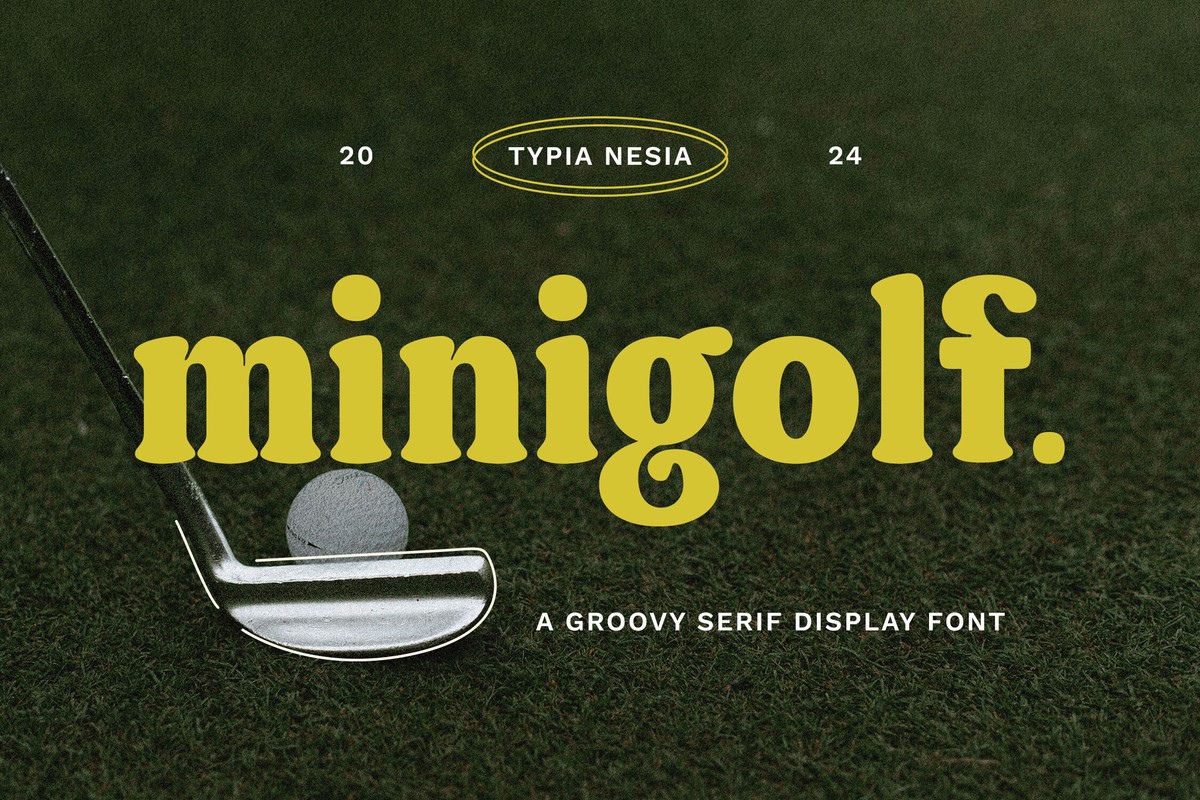 Przykładowa czcionka Minigolf #1