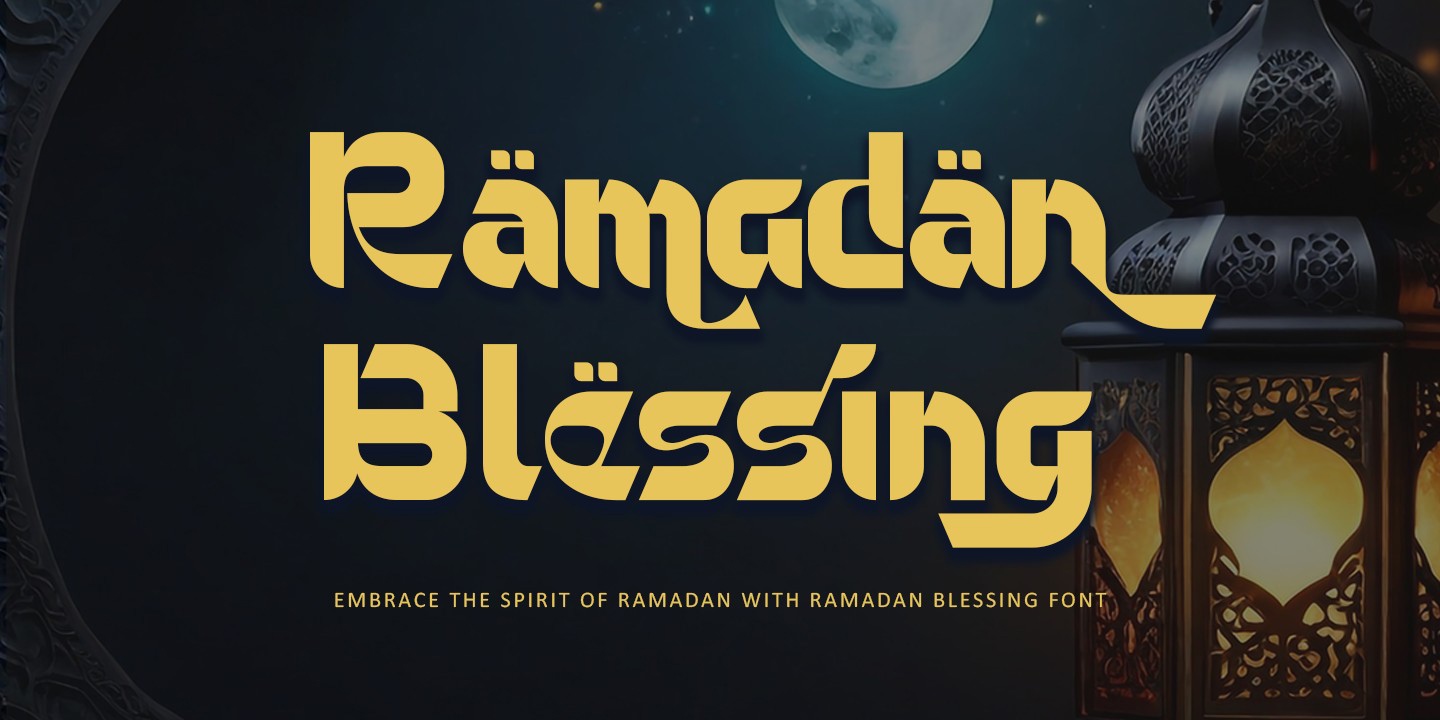 Czcionka Ramadan Blessing