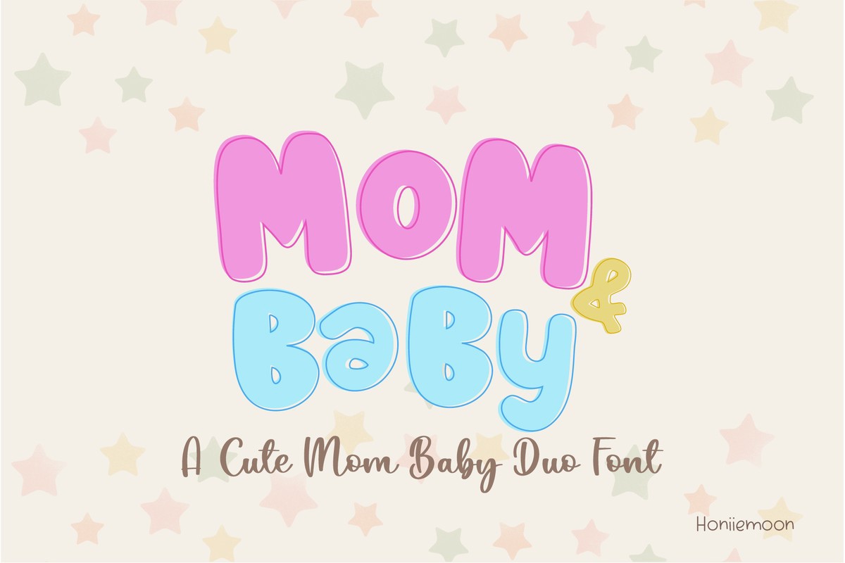 Przykładowa czcionka Mom & Baby #1
