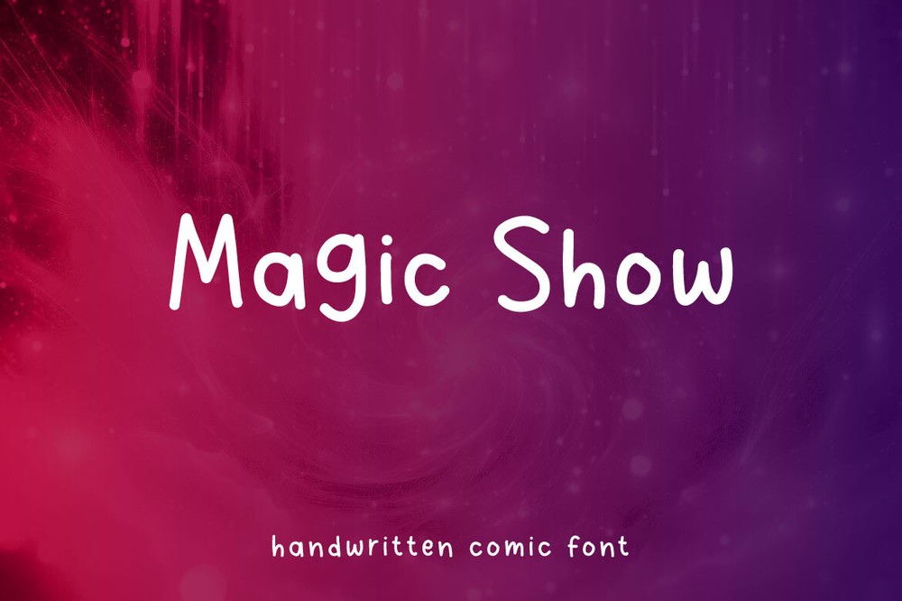 Przykładowa czcionka Magic Show #1
