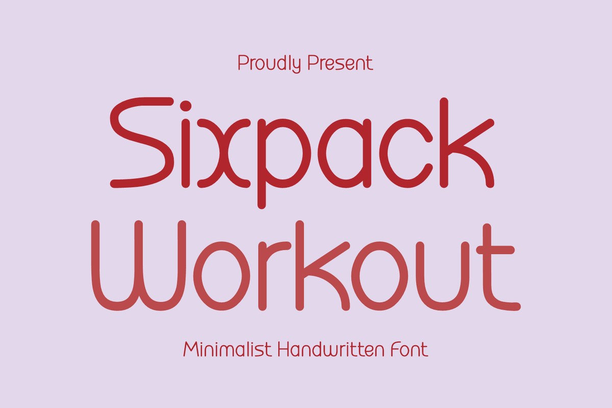 Czcionka Sixpack Workout