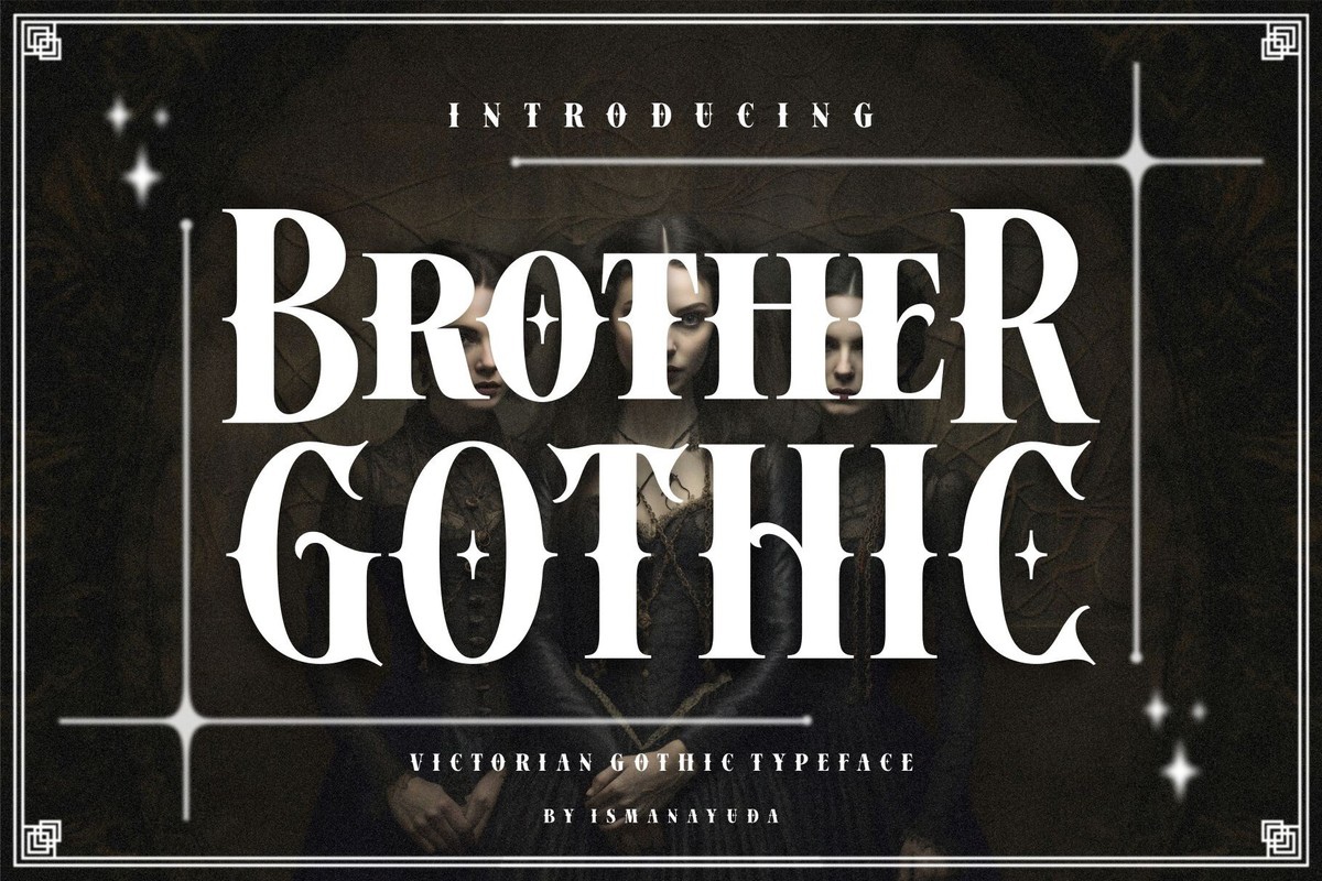 Czcionka Brother Gothic