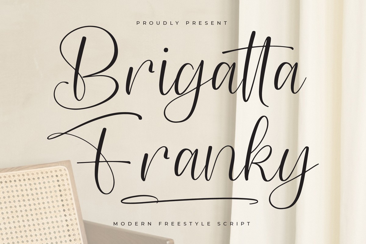 Czcionka Brigatta Franky