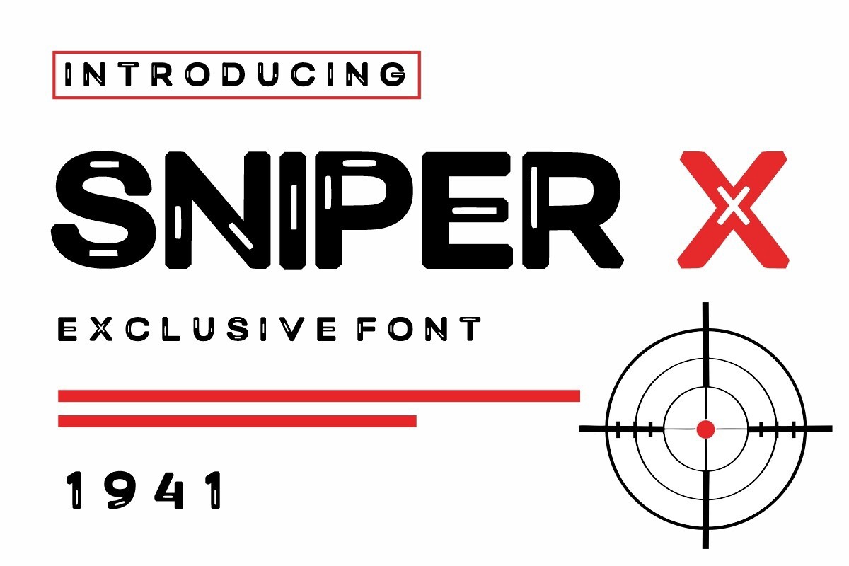 Czcionka Sniper X